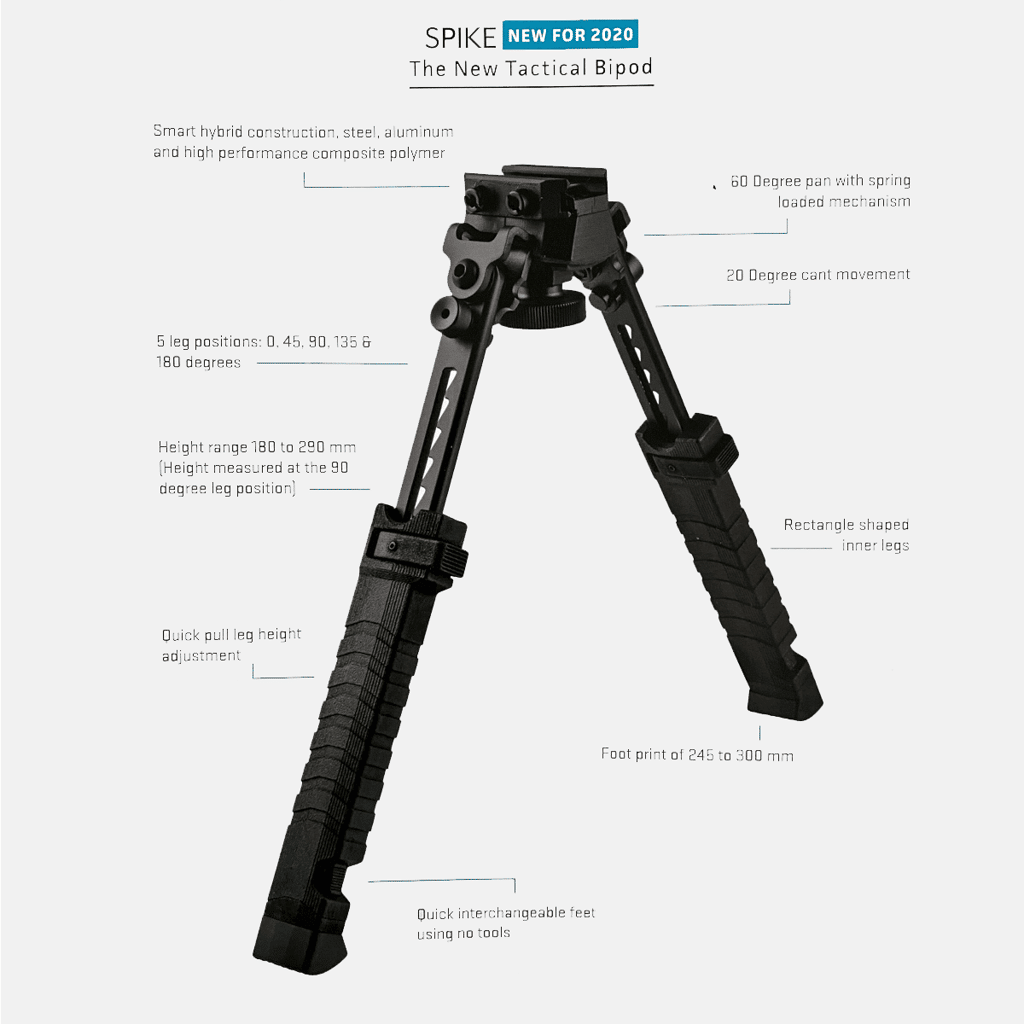 FAB-Tactical-Ergonomic-Bipod-with-5-Leg-Positions-SPIKE-7