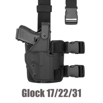 front-line-Tactical-thigh-rig-police-holster-level-3-glock-17-22-31