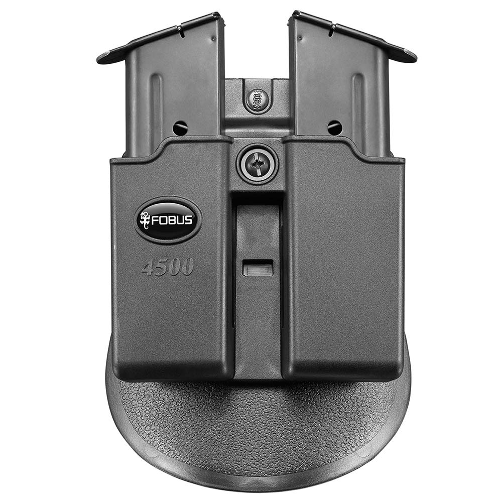1911 Concealed Carry Push Button Rotating Paddle Holster Double Magazine Pouch 