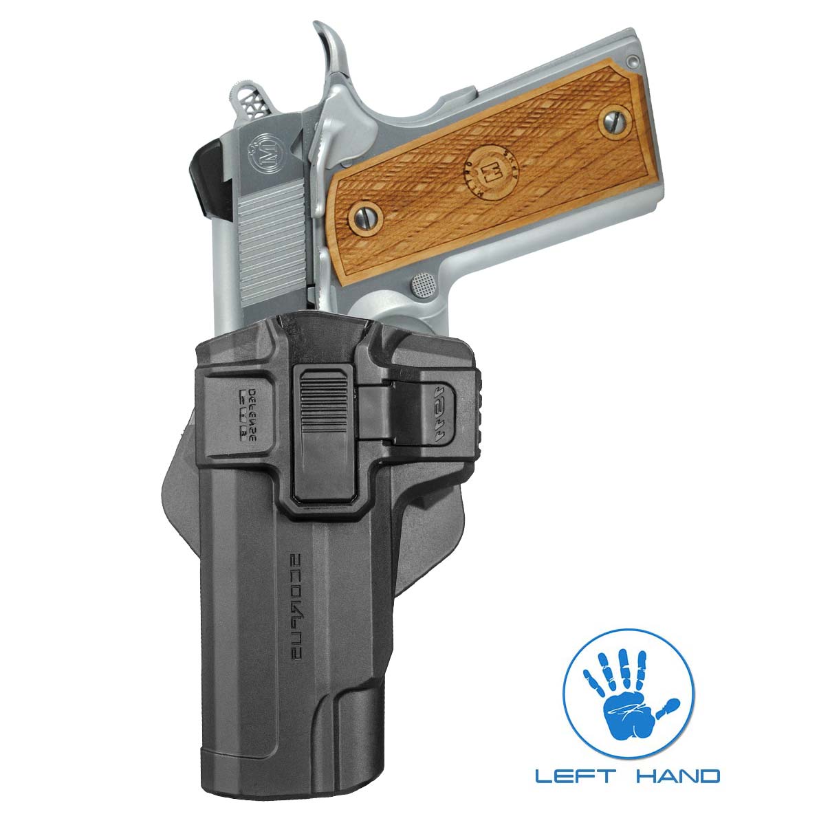 Left Hand Holster for Colt .45 Govt Belt Right C-21 Fobus Tactical Paddle