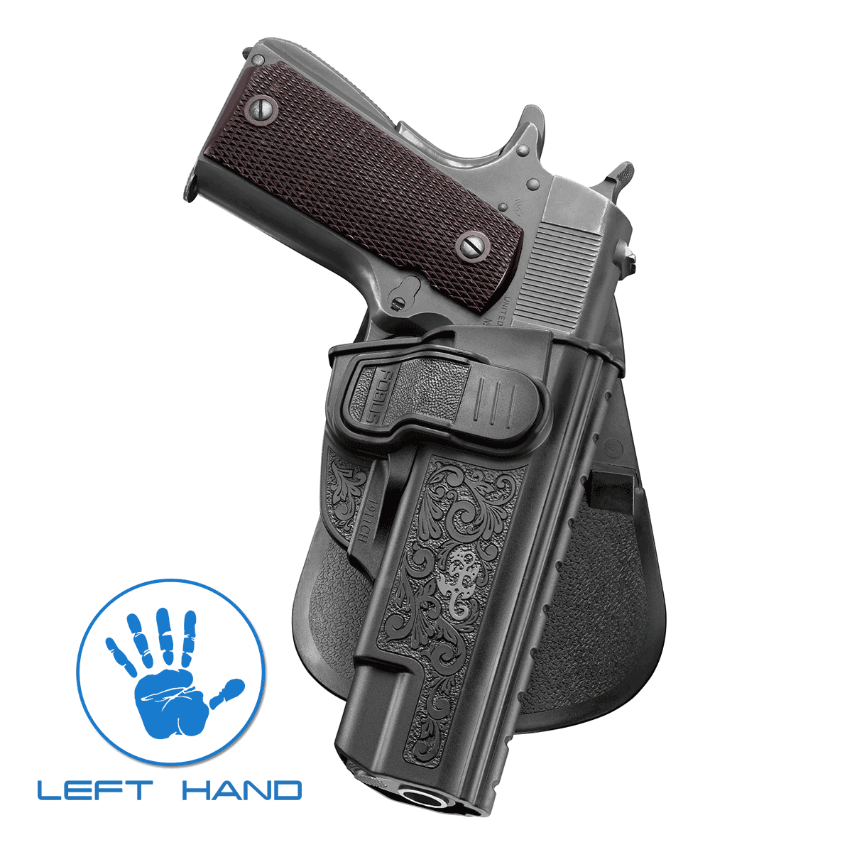 Left Hand Holster for Colt .45 Govt Belt Right C-21 Fobus Tactical Paddle