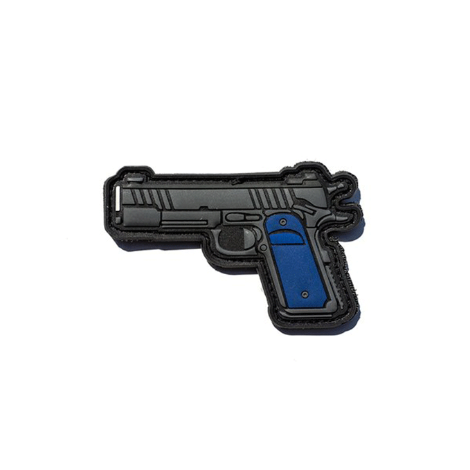 Aprilla Design 1911 Blue handgun PVC Morale Patch