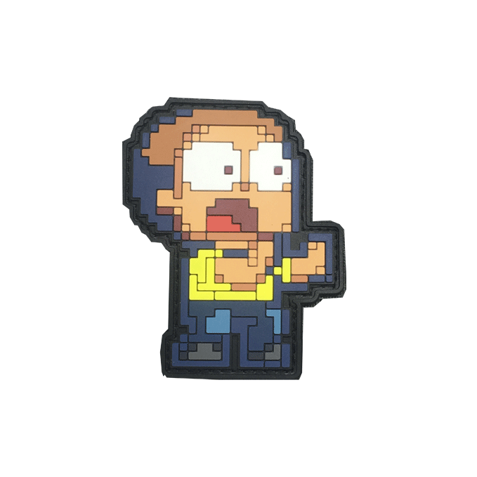 Aprilla Design Morty 8 bit PVC Morale Patch