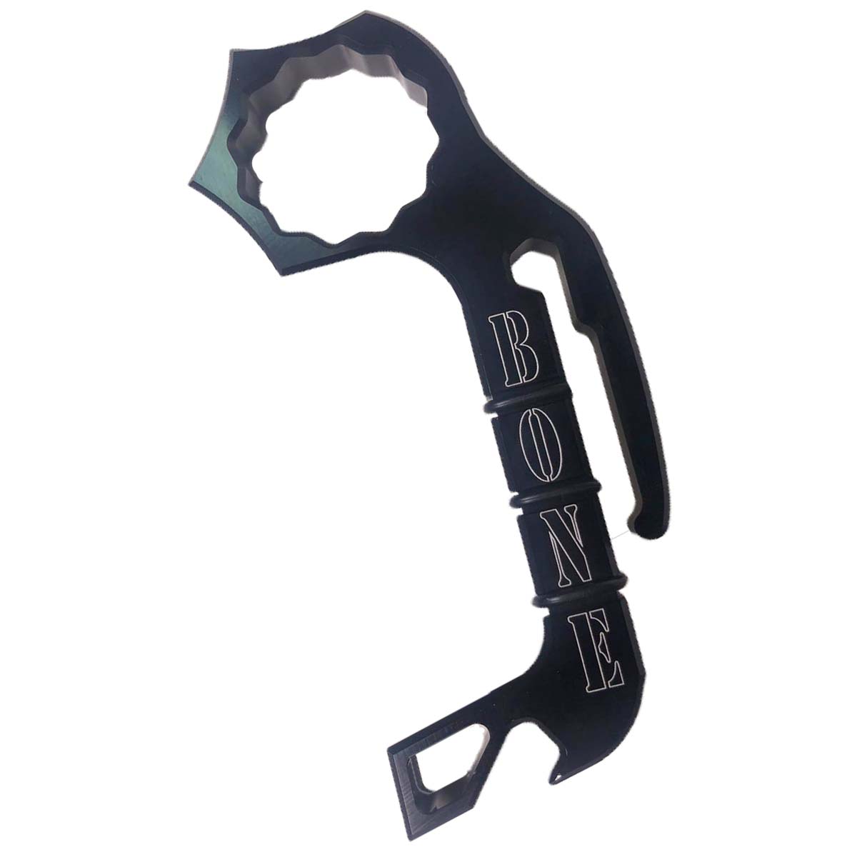 Bone Tactical Anodized Black Aluminum Bone Opener w/ Screwdriver