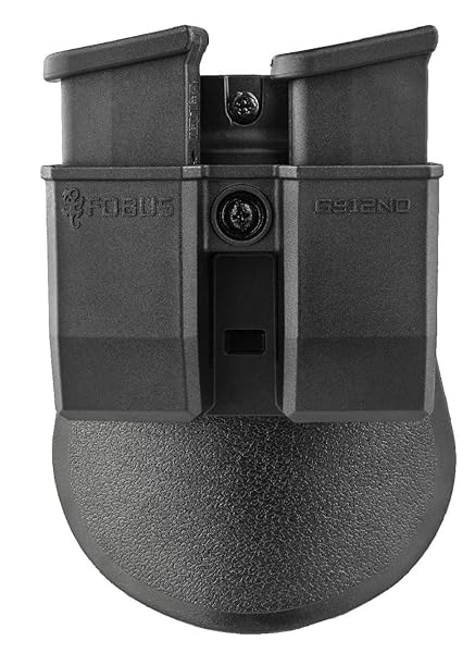Fobus-6912ND-Passive-Retention-with-Adjustment-Screw-Double-Magazine-Pouch-for-Single-Stack-9mm-Magazines-Glock-43-SW-B07RYLV8NS