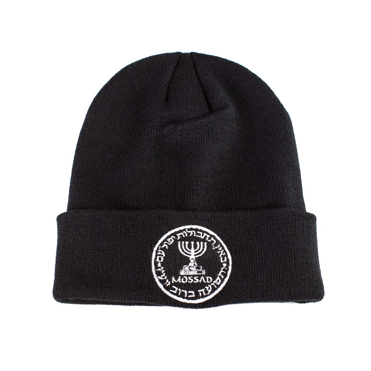 Mossad-emblem-Embroidered-wool-cap