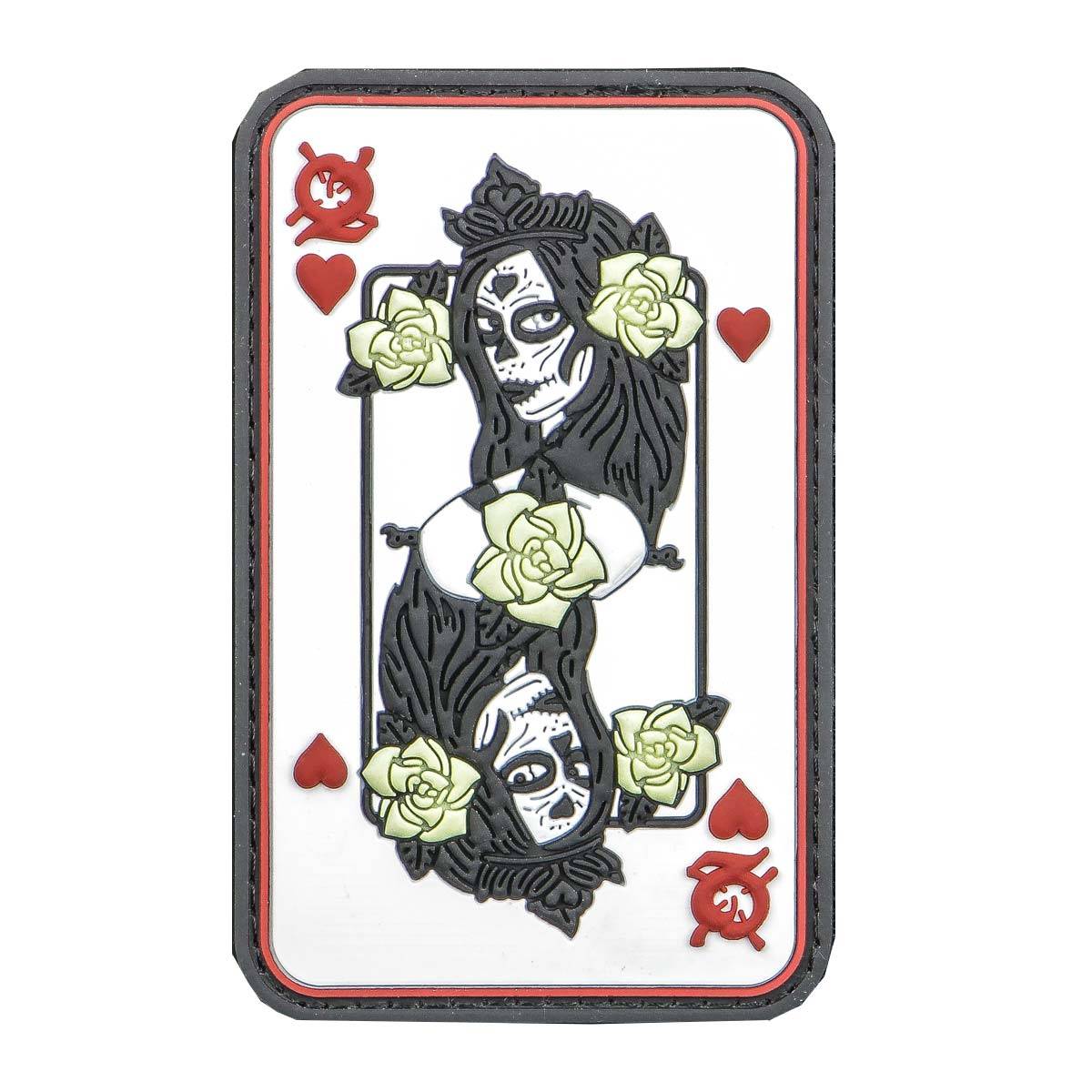 Battle Patches Dead Queen Card PVC Morale Patch