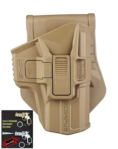 FAB-Defense-G-9R-Retention-SCORPUS-Pistol-Holster-Glock-1718192223253132-9mm-Laser-Flashlight-Gun-Shaped-Key-B00TNLQGVO