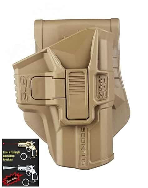 FAB-Defense-G-9SR-Swivel-Retention-SCORPUS-Pistol-Holster-Glock-1718192223253132-9mm-Level-1-PaddleBelt-In-Blac-B00TNM6212