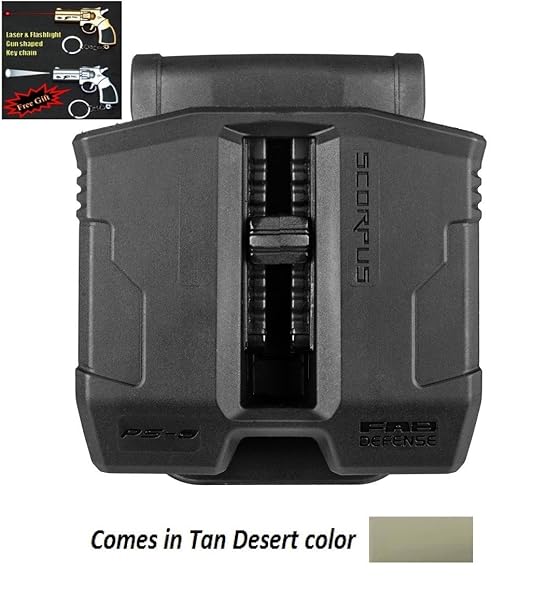 FAB-Defense-PG-9S-SCORPUS-DOUBLE-MAG-POUCH-FOR-GLOCK-9MM40-MAGAZINES-PaddleBelt-In-Black-Tan-Green-Color-Laser-B00UDDX90C