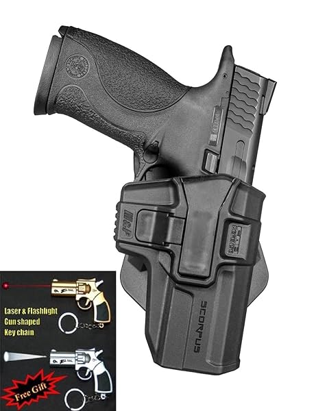 FAB-Defense-SW-MPR-940-MODELS-SCORPUS-LEVEL-2-RETENTION-HOLSTER-Laser-Flashlight-Gun-Shaped-Key-Chain-OD-Green-B00WT3G802
