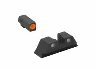 MEPRO Hyper-Bright tritium Night sightscompatible with Taurus, Green tritium dots,Extra Bright Colored Front photoluminescent Night Sight, U Notch Rear Glow on Sights by Meprolight
