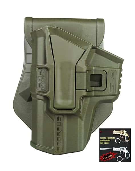 Sig-226-Level-1-Holster-PaddleBelt-Left-Handed-By-Fab-Defense-Green-Color-Laser-Flashlight-Gun-Shaped-Key-Chain-B00O6U07NU