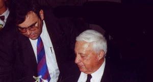 Uri with Prime Minister Ariel Sharon