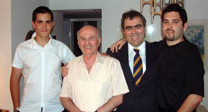 With my late dad and our two sons