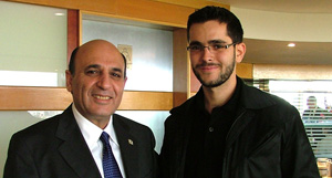 Yoav with Minister of Defense Saul Mofaz